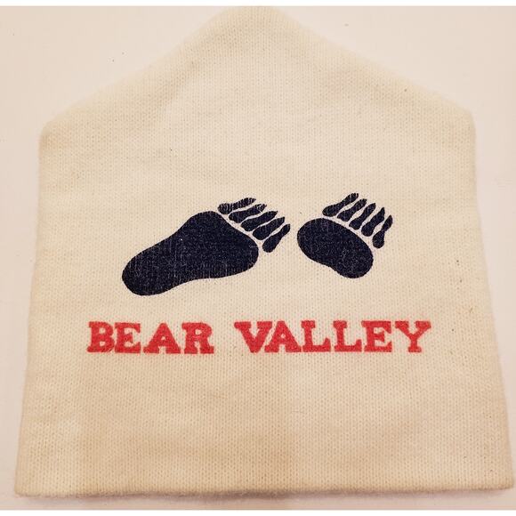 Vintage Bear Valley Ski Hat Beanie Winter Snow Adult Size‎ - Picture 1 of 9